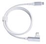 OCHNO USB-C to USB-C Cable Gen2, Angled White 0.7m