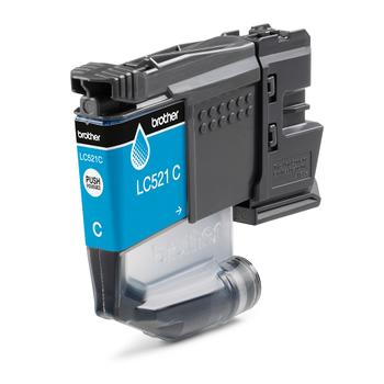BROTHER LC521C Cyan ink cartridge,  yield up to 500 pages (LC521C)