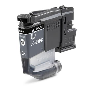 BROTHER LC521BK Black ink cartridge,  yield up to 500 pages (LC521BK)