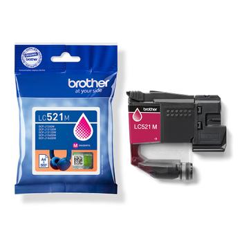 BROTHER LC521M Magenta ink cartridge,  yield up to 500 pages (LC521M)