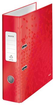 LEITZ Lever Arch File 180 WOW A4 80mm Red PK10 - 10050026 (10050026)