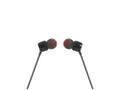 JBL T110 - Øreproptelefoner med mik. - i øret - kabling - 3,5 mm jackstik - sort (JBLT110BLK)
