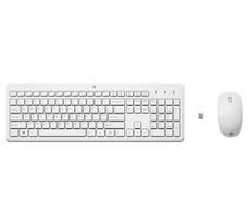 HP 230 - tastatur- og mussett - hvit - US International layout