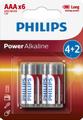 PHILIPS Power Alkaline Lr03P6Bp/10