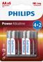 PHILIPS 1x6 Power Alkaline AA Batterie Vorteilspack