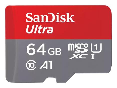 SANDISK 64GB Ultra microSDXC 140MBs+Adapt 2Pack (SDSQUAB-064G-GN6MT)