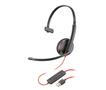 POLY Blackwire C3210 - Blackwire 3200 Series - Headset - On-Ear - kabelgebunden - USB-A - Schwarz - Skype-zertifiziert, Cisco Jabber Certified, Avaya Certified - Replaces Poly SKU 209744-104