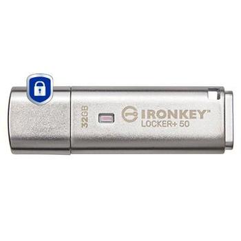 KINGSTON Technology IronKey Locker Plus 50 32GB USB-A Flash Drive (IKLP50/32GB)