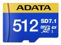 A-DATA mSD EXPRESS SWITCH 2 512GB PCIe U3 C10 V30 RW:800MBs/700MBs