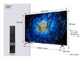 TCL 55" C69KS 4K QD-Mini LED Google TV QD-Mini LED, 4K UHD, Dolby Atmos, Onkyo 2.1 lydsystem, Game Master, Smart TV