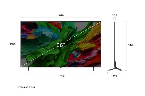 LG QNED85A 86" 4K MiniLED Smart TV (2025) (86QNED85A6C.AEU)