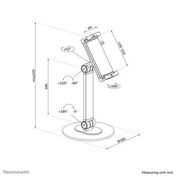 NEOMOUNTS DS15-540WH1,  Universal White  (DS15-540WH1)