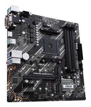 ASUS PRIME B550M-K - Motherboard - micro ATX - Socket AM4 - AMD B550 Chipset - USB 3.2 Gen 1, USB 3.2 Gen 2 - Gigabit LAN - onboard graphics (CPU required) - HD Audio (8-channel) (90MB14V0-M0EAY0)