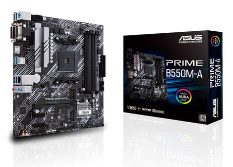 ASUS PRIME B550M-A - hovedkort - mikro ATX - Socket AM4 - AMD B550 (90MB14I0-M0EAY0)