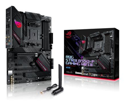 ASUS ROG STRIX B550-F GAMING WIFI II, ATX, AM4, Wi-Fi 6E, 2.5GbE LAN, 4x DDR4, 2x M.2, PCIe 4.0 x16, 6x SATA3, 1x USB-C, 1x USB3.1, 6x USB3.0 (90MB19V0-M0EAY0)