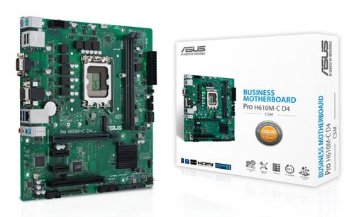 ASUS PRO H610M-C D4-CSM/ / LGA1700 H610 U32G1 MB CPNT (90MB1A30-M0EAYC)