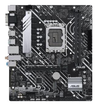 ASUS S PRIME H610M-A WIFI D4 - Motherboard - micro ATX - LGA1700 Socket - H610 Chipset - USB 3.2 Gen 2, USB 3.2 Gen 1 - Gigabit LAN, Wi-Fi, Bluetooth - onboard graphics (CPU required) - HD Audio (8-channel (90MB1C80-M0EAY0)