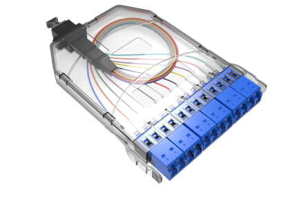 LinkIT MTP Slim Kassett OS2-U 12 x LC USConec MTP Elite , Universal polarity (LI-MTP12LC-OS2SL)