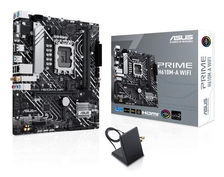ASUS PRIME H610M-A WIFI LGA1700 microATX 2DDR5 1xHDMI 1xDP 1xD-Sub 4xSATA 2xM.2 (90MB1G00-M0EAY0)