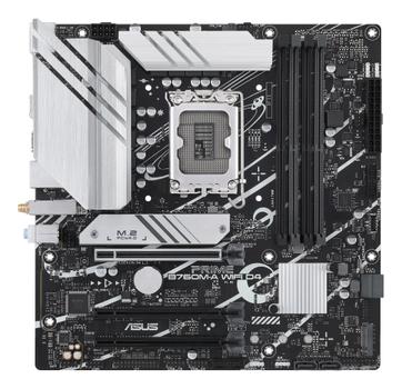 ASUS PRIME B760M-A WIFI D4 - Motherboard - micro ATX - LGA1700 Socket - B760 Chipset - USB 3.2 Gen 1, USB 3.2 Gen 2, USB-C 3.2 Gen 1 - 2.5 Gigabit LAN, Wi-Fi 6, Bluetooth - onboard graphics (CPU required (90MB1CX0-M1EAY0)