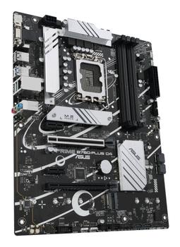 ASUS PRIME B760-PLUS D4 - Motherboard - ATX - LGA1700 Socket - B760 Chipset - USB 3.2 Gen 1, USB 3.2 Gen 2, USB4, USB-C 3.2 Gen 2x2, USB-C 3.2 Gen 1 - 2.5 Gigabit LAN - onboard graphics (CPU required) - (90MB1CW0-M1EAY0)