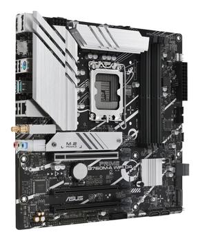 ASUS PRIME B760M-A WIFI D4 - Motherboard - micro ATX - LGA1700 Socket - B760 Chipset - USB 3.2 Gen 1, USB 3.2 Gen 2, USB-C 3.2 Gen 1 - 2.5 Gigabit LAN, Wi-Fi 6, Bluetooth - onboard graphics (CPU required (90MB1CX0-M1EAY0)