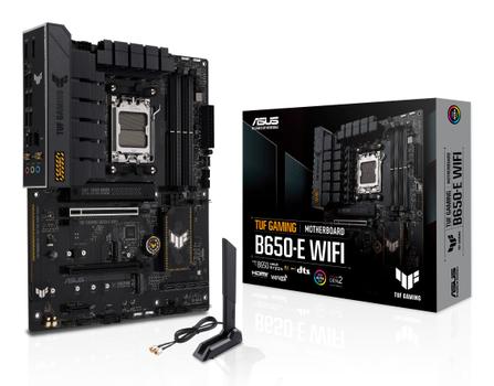 ASUS TUF GAMING B650-E WIFI - Motherboard - ATX - Socket AM5 - AMD B650 Chipset - USB-C Gen2, USB 3.1 Gen 2 - Bluetooth,  Wi-Fi - onboard graphics (CPU required) - HD Audio (8-channel) (90MB1GT0-M0EAY0)