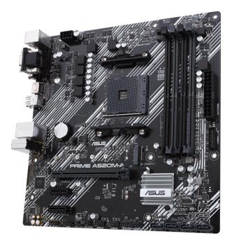 ASUS PRIME A520M-A II/CSM AMD A520 Socket AM4 mATX motherboard features M.2 DP HDMI D-Sub SATA 6 Gbps USB 3.2 Gen 1 ports (90MB17H0-M0EAYC)