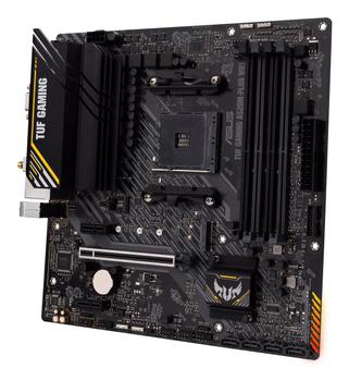 ASUS S TUF GAMING A520M-PLUS WIFI - Motherboard - micro ATX - Socket AM4 - AMD A520 Chipset - USB 3.2 Gen 1 - Gigabit LAN, Wi-Fi, Bluetooth - onboard graphics (CPU required) - HD Audio (8-channel) (90MB17F0-M0EAY0)