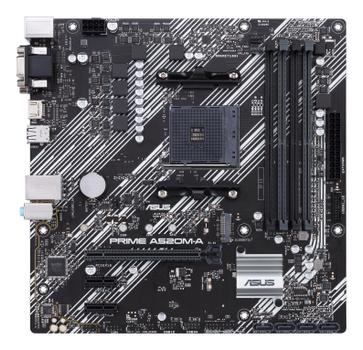 ASUS PRIME A520M-A II/CSM AMD A520 Socket AM4 mATX motherboard features M.2 DP HDMI D-Sub SATA 6 Gbps USB 3.2 Gen 1 ports (90MB17H0-M0EAYC)