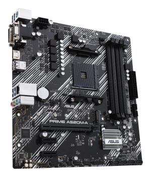 ASUS PRIME A520M-A II/CSM AMD A520 Socket AM4 mATX motherboard features M.2 DP HDMI D-Sub SATA 6 Gbps USB 3.2 Gen 1 ports (90MB17H0-M0EAYC)
