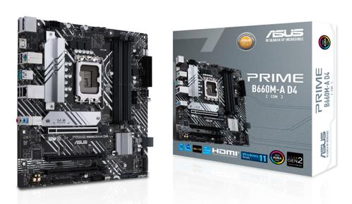 ASUS PRIME B660M-A D4-CSM (mATX, B660, LGA 1700, DDR4) (90MB19K0-M1EAYC)