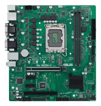 ASUS Pro H610M-C-CSM - hovedkort - mikro ATX - LGA1700-sokkel - H610 (90MB1AT0-M0EAYC)
