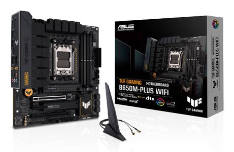 ASUS TUF Gaming B650M-Plus WIFI - hovedkort - mikro ATX - Socket AM5 - AMD B650 (90MB1BF0-M0EAY0)