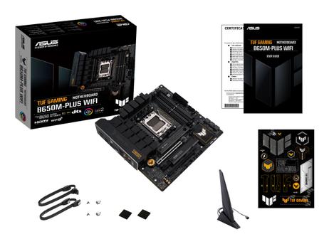 ASUS TUF Gaming B650M-Plus WIFI - hovedkort - mikro ATX - Socket AM5 - AMD B650 (90MB1BF0-M0EAY0)