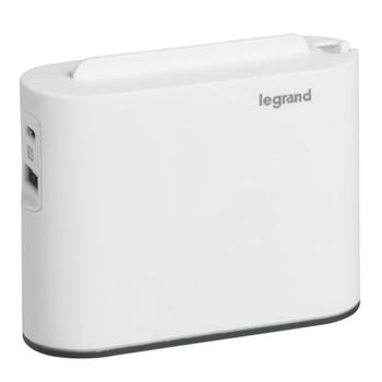 LEGRAND *Rozgaleznik 2x2P+USB AC Bialo/ czarny (049401)