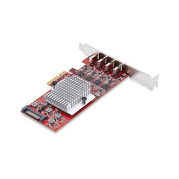STARTECH 4-PORT USB TYPE-C PCIE CARD - USB-C 3.2 10GBPS PCI EXPRESS TAA CTLR (P10Q4C-USB-CARD)