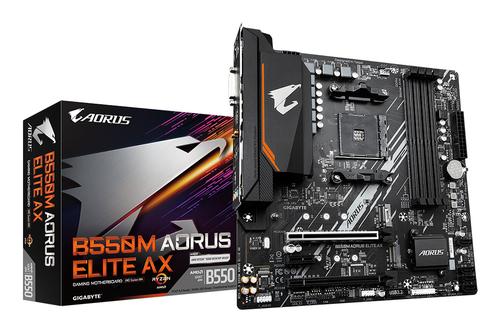 GIGABYTE Motherboard - Supports Amd (B550M AORUS ELITE AX)