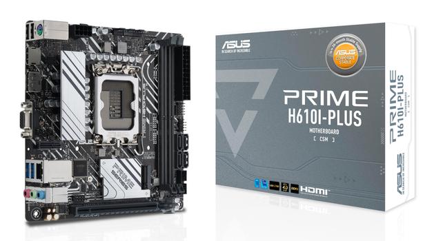 ASUS PRIME H610I-PLUS-CSM Intel LGA 1700 2DDR5 miniATX 4xSATA MB 1xHDMI 1xDP 1xD-Sub (90MB1GB0-M0EAYC)