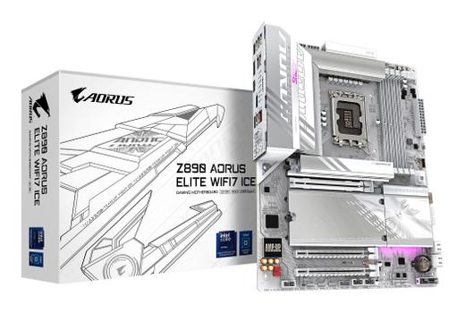 Gigabyte Z890 A ELITE WIFI7 ICE, ATX, LGA1851, 4x DDR5, 1x M.2 PCIe 5.0, Thunderbolt 4, 2.5GbE LAN, Wi-Fi 7 160MHz (Z890 A ELITE WF7 ICE)