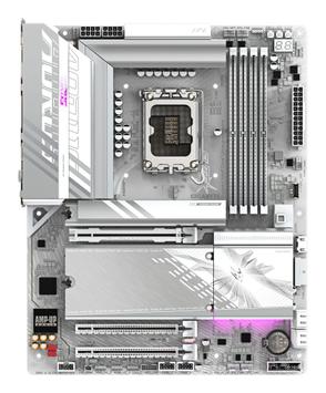 Gigabyte Z890 A ELITE WIFI7 ICE, ATX, LGA1851, 4x DDR5, 1x M.2 PCIe 5.0, Thunderbolt 4, 2.5GbE LAN, Wi-Fi 7 160MHz (Z890 A ELITE WF7 ICE)