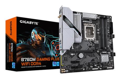 Gigabyte B760M GAMING PLUS WIFI DDR4, mATX, LGA1700, Wi-Fi 6 (802.11ax) (B760M G P WIFI DDR4)
