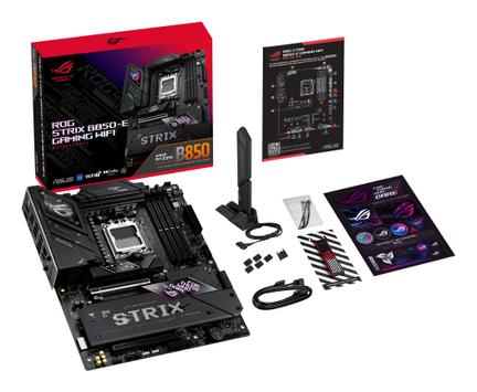 ASUS ROG STRIX B850-E GAMING WIFI, AM5, ATX, DDR5, 5x M.2, 1x USB4, 1x USB3.2, 5GbE LAN, Wi-Fi 7 320MHz (802.11be) (90MB1J60-M0EAY0)