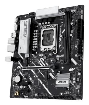 ASUS PRIME B860M-K - Motherboard - micro ATX - LGA1851 Socket - B860 Chipset - USB 3.2 Gen 2, USB 3.2 Gen 1, USB-C 3.2 Gen 1 - 2.5 Gigabit LAN - onboard graphics (CPU required) - HD Audio (8-channel) (90MB1JT0-M0EAY0)