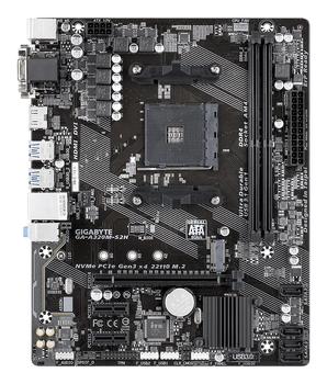 GIGABYTE GA-A320M-S2H AM4 A320 MATX SND+LN+U3.1 SATA 6GB/S DDR4      IN CPNT (GA-A320M-S2H)