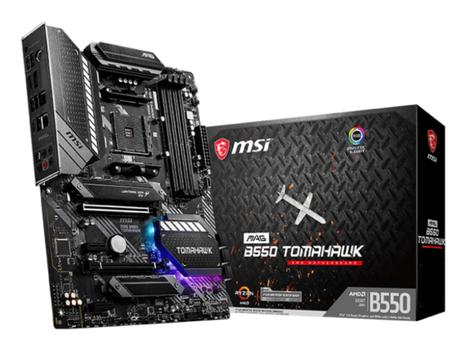 MSI MAG B550 TOMAHAWK ATX MB 4xDDR4 up to 128GB 1xPCIe 4.0/ 3.0 x16 slot 6xSATA 6Gb/s ports 2xM.2 slots (MAG B550 TOMAHAWK)