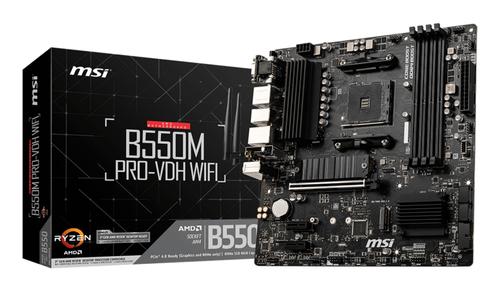 MSI B550M PRO-VDH WIFI 4xDDR4 ATX HDMI DP VGA USB MB (B550M PRO-VDH WIFI)