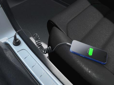 CELLULAR LINE USB-C to USB-C Coiled Cable 1.2m - BLACK (USBDATADRIVEC2C12K)