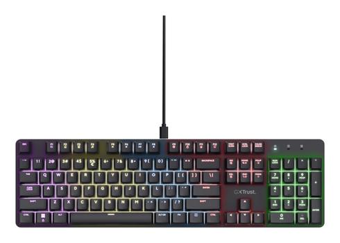 TRUST GXT 871 Zora Mekanisk Gamingtastatur RGB, Huano Linear Switches (25681)