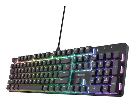 TRUST GXT 871 Zora Mekanisk Gamingtastatur RGB, Huano Linear Switches (25681)